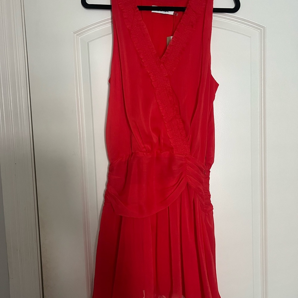 DO+BE Red Sleeveless V-Neck Mini Sundress